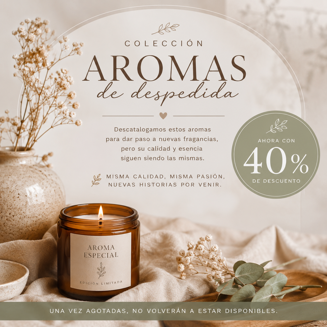 Últimas Unidades - 40% DTO