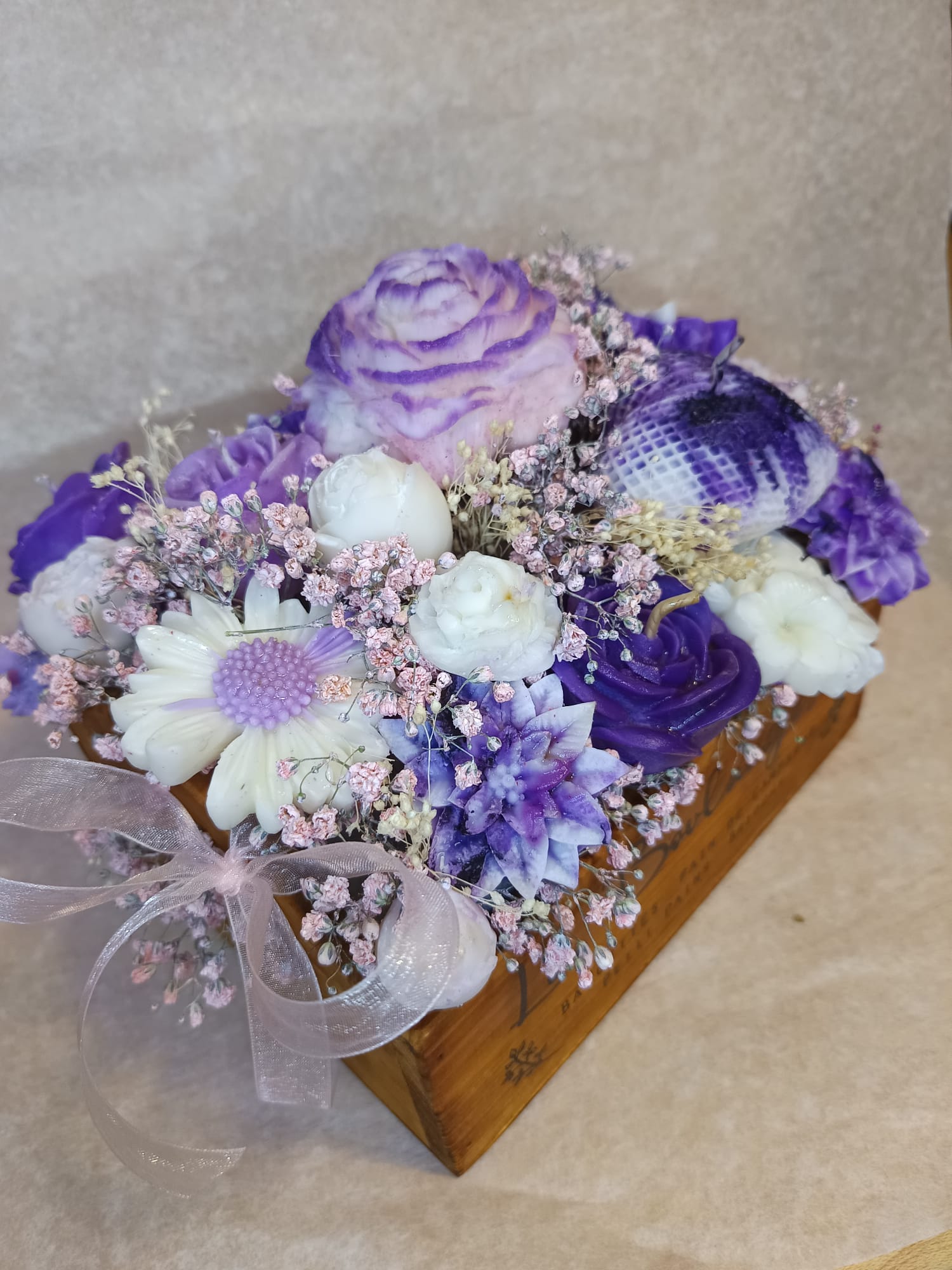 Centros flores velas Personalizados