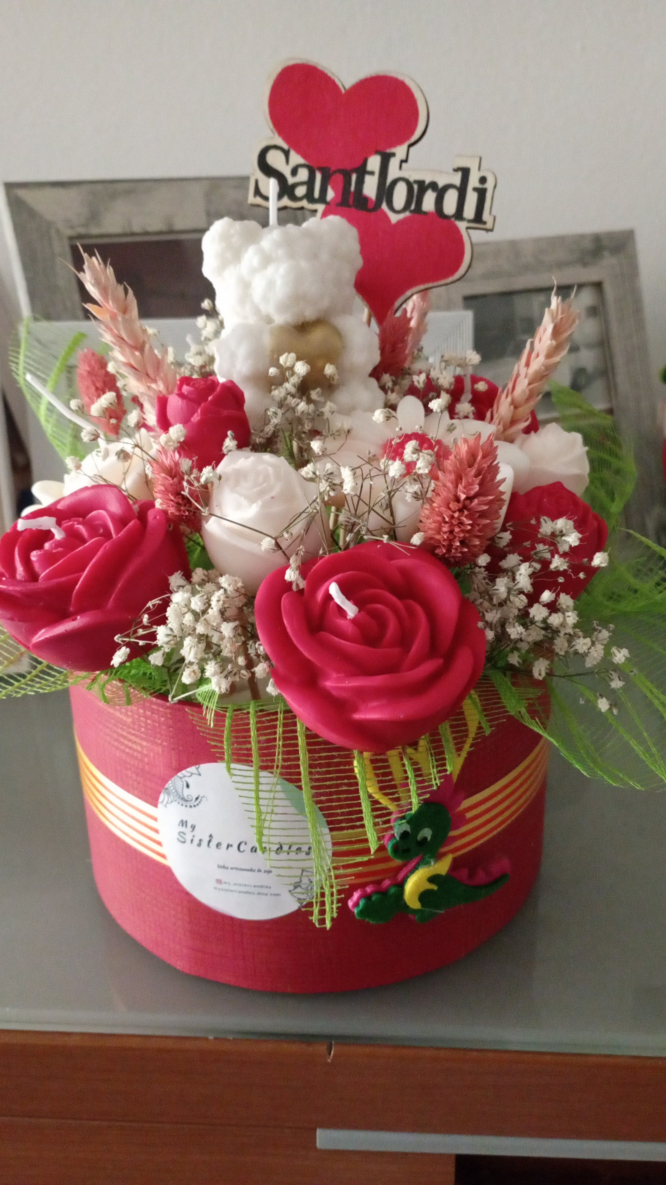 Centros flores velas  Personalizados