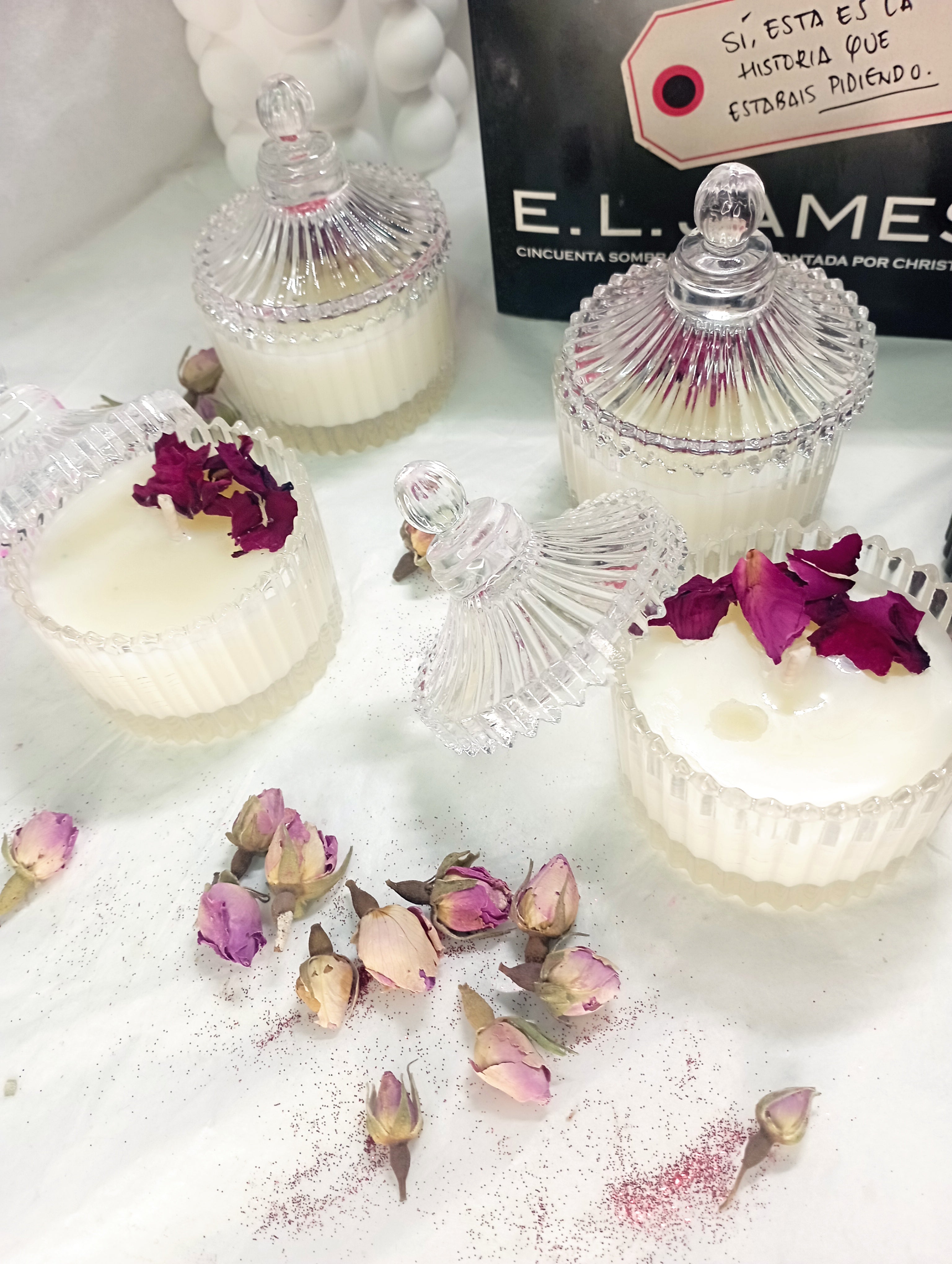 Vela  Bombonera  Cristal