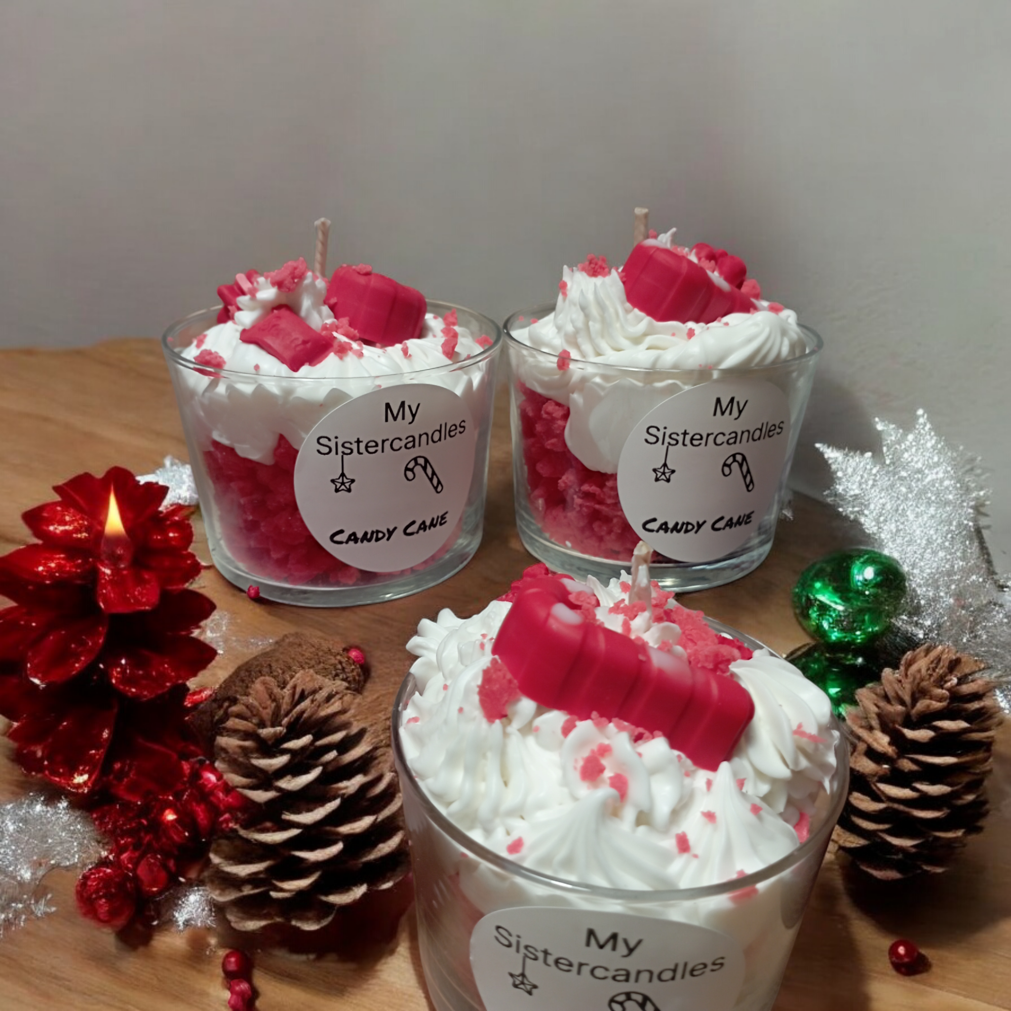 Vela Aromatica - Bastón de Caramelo