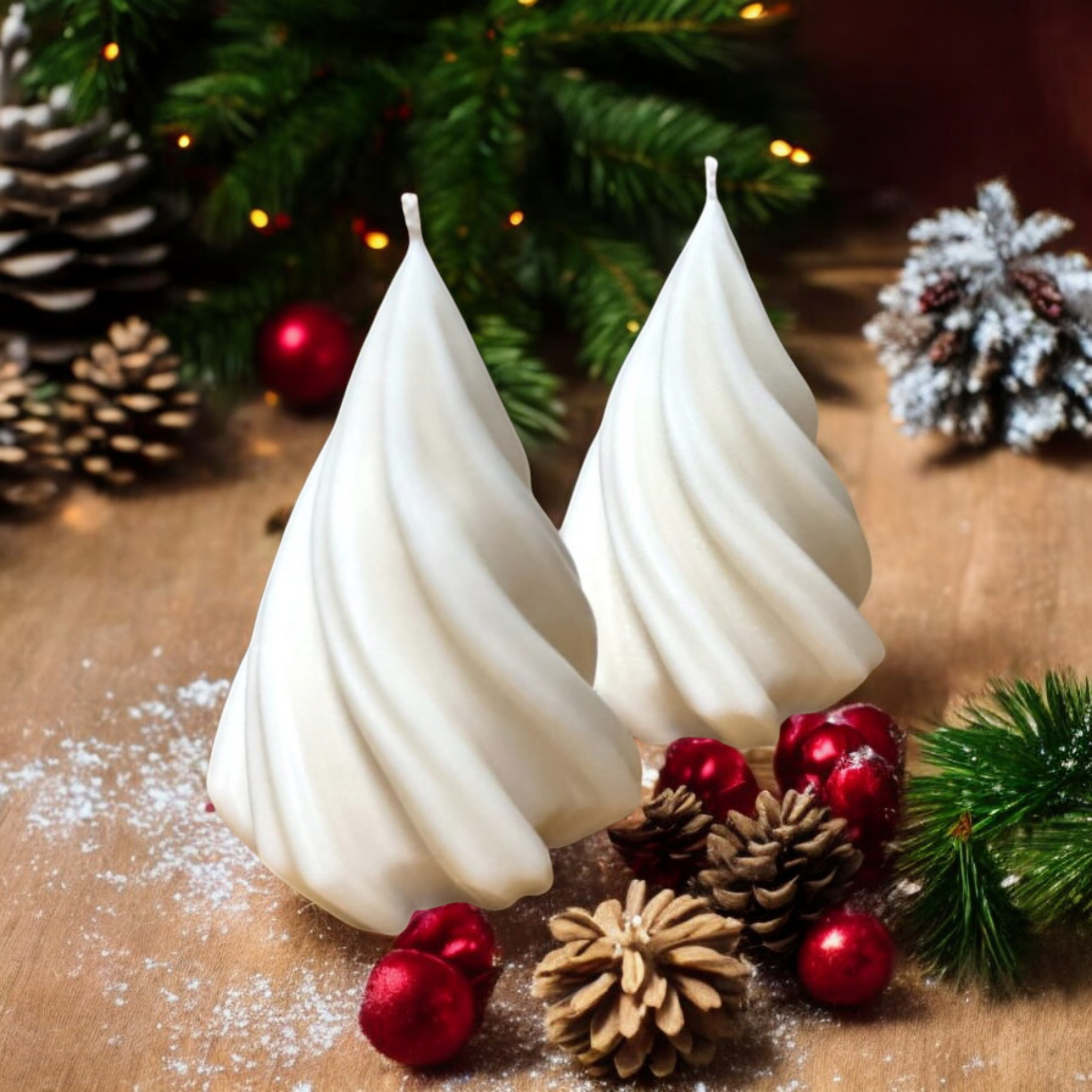 Vela Artesanal Árbol Navidad