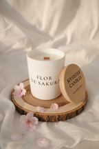 Flor de Sakura - tapa apoyada