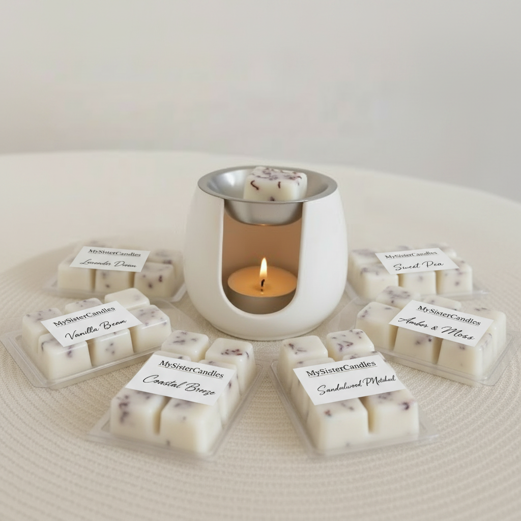 MySisterCandles quemador cerámico 6 tabletas limpio