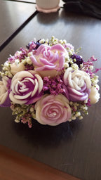 Centros flores velas Personalizados