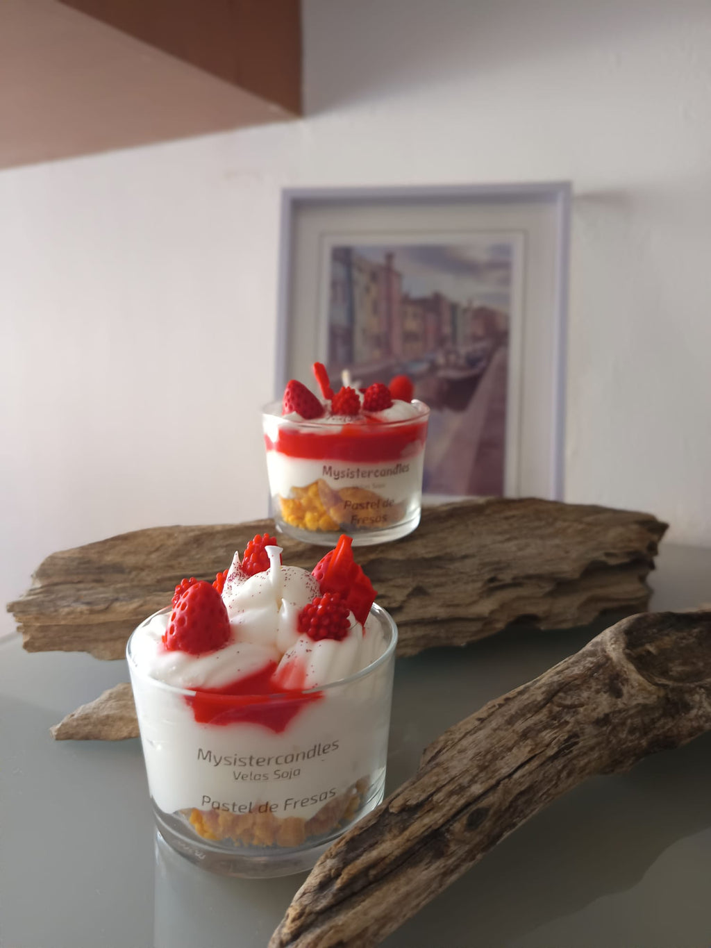 Vela Aromática  - Pastel de Fresas