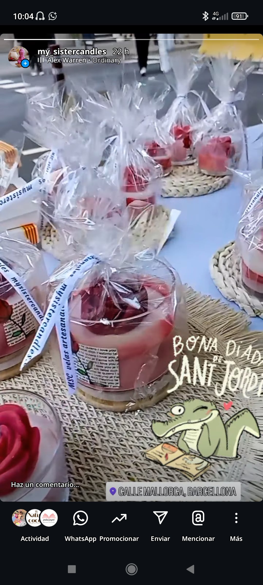 Vela Aromática - Rosa Roja